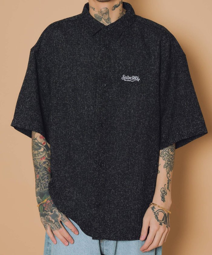 【サブサエティ/Subciety / MEN】のSummer tweed shirt インテリア・キッズ・メンズ・レディースファッション・服の通販 founy(ファウニー) https://founy.com/ ファッション Fashion メンズファッション Fashion for Men クラシカル Classical, Vintage-Inspired グラフィック Graphic, Graphic Design スリット Slit, Slit Detail ツイード Twill, Twill Weave ボックス Boxy, Box Shape ランダム Random, Irregular リラックス Relax, Relaxed Fit 再入荷 Restock / Back in Stock 夏 Summer |ID: prp329100004986137 ipo3291000000037348620