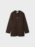 【ミースロエ/MIESROHE】の【セットアップ対応】Lumishadeノーカラージャケット 大人の最旬トレンドファッション＆コーディネート founy(ファウニー) ファッション Fashion レディースファッション Fashion for Women アウター Coat / Outerwear Collection レディースジャケット・軽アウター Jackets ノーカラージャケット / シンプル上品コーデ Collarless Jackets ジャケット Jacket, Outerwear スマート Smart, Elegant セットアップ Set-Up, Coordinated Outfit thumbnail BRW[058]|ID: prp329100004986141 ipo3291000000037348652