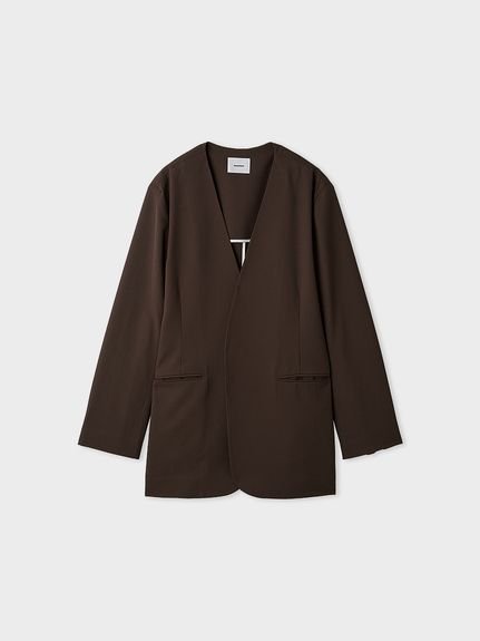 【ミースロエ/MIESROHE】の【セットアップ対応】Lumishadeノーカラージャケット インテリア・キッズ・メンズ・レディースファッション・服の通販 founy(ファウニー) 　ファッション　Fashion　レディースファッション　Fashion for Women　アウター　Coat / Outerwear Collection　レディースジャケット・軽アウター　Jackets　ノーカラージャケット / シンプル上品コーデ　Collarless Jackets　ジャケット　Jacket, Outerwear　スマート　Smart, Elegant　セットアップ　Set-Up, Coordinated Outfit　BRW[058]|ID: prp329100004986141 ipo3291000000037348652