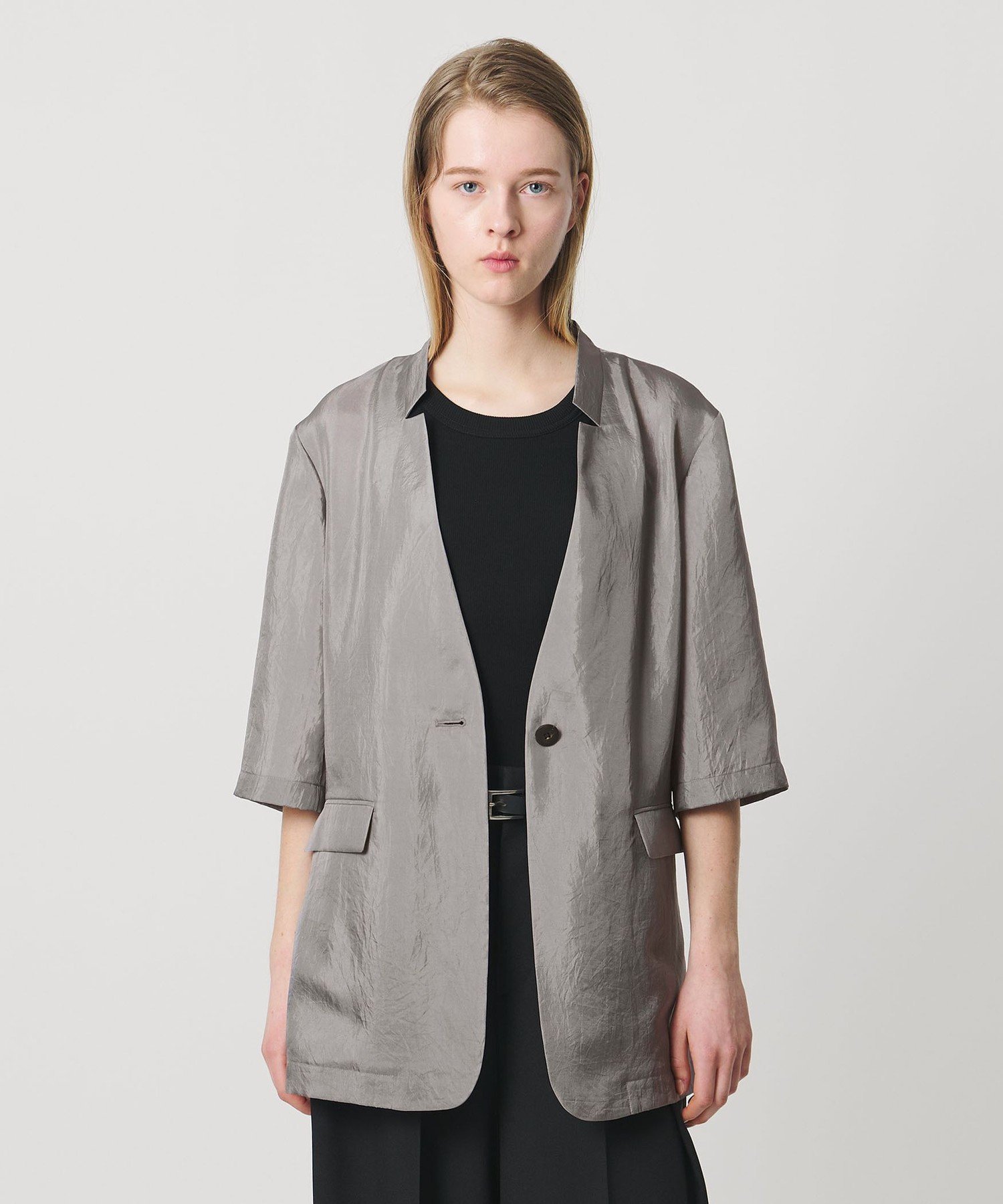 【ユナイテッドアローズ/UNITED ARROWS】のAEWEN MATOPH ハーフスリーブ ジャケット 大人の最旬トレンドファッション＆コーディネート founy(ファウニー) 　ファッション　Fashion　レディースファッション　Fashion for Women　アウター　Coat / Outerwear Collection　レディースジャケット・軽アウター　Jackets　春　Spring　カッティング　Cutting Detail　ジャケット　Jacket, Outerwear　スリーブ　Sleeve, Long Sleeve / Short Sleeve　タフタ　Taffeta, Structured Fabric　デニム　Denim, Jeans Material　ハーフ　Half, Half-Length　ボックス　Boxy, Box Shape　ボトム　Bottoms, Lower Wear　ポケット　Pocket, Pocket Detail　羽織　Haori, Light Jacket　S/S・春夏　SS, Spring/Summer, Warm Season　夏　Summer　エレガント 上品　Elegant　 other-1|ID: prp329100004986143 ipo3291000000037348656