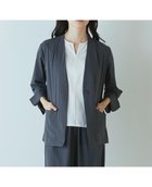 【メルローズ クレール/MELROSE claire】の【Allease/オールイーズ】ノーカラージャケット 大人の最旬トレンドファッション＆コーディネート founy(ファウニー) ファッション Fashion レディースファッション Fashion for Women アウター Coat / Outerwear Collection レディースジャケット・軽アウター Jackets ノーカラージャケット / シンプル上品コーデ Collarless Jackets ウォッシャブル Machine Washable シンプル Simple, Minimal ジャケット Jacket, Outerwear ストレッチ Stretch, Stretchy Fabric セットアップ Set-Up, Coordinated Outfit ノースリーブ Sleeveless, No-Sleeve フロント Front, Front Design ポケット Pocket, Pocket Detail 旅行 Travel ビジネス 仕事 通勤 Business / Work / Commuting thumbnail チャコールグレー|ID: prp329100004986148 ipo3291000000037348674