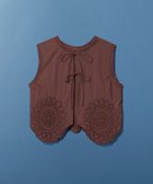 【レプシィム ローリーズファーム/LEPSIM LOWRYS FARM】の2WAYレースベスト 大人の最旬トレンドファッション＆コーディネート founy(ファウニー) ファッション Fashion レディースファッション Fashion for Women アウター Coat / Outerwear Collection トップス・カットソー Cut & Sew Tops ベスト&ジレ / 重ね着スタイル Vests & Gilets おすすめ Recommended / Our Picks インド Indian Textile インナー Innerwear タンク Tank Top, Sleeveless Top デニム Denim, Jeans Material ベスト Vest, Waistcoat レース Lace, Lace Fabric thumbnail ブラウン55|ID: prp329100004986150 ipo3291000000037348685