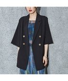 【ノミネ/NOMINE】のハーフスリーブ ダブルジャケット 大人の最旬トレンドファッション＆コーディネート founy(ファウニー) ファッション Fashion レディースファッション Fashion for Women アウター Coat / Outerwear Collection レディースジャケット・軽アウター Jackets ジャケット Jacket, Outerwear スリーブ Sleeve, Long Sleeve / Short Sleeve ダブル Double, Double-Breasted ハーフ Half, Half-Length レース Lace, Lace Fabric 今季 This Season, Current Season 半袖 Short Sleeve, Half Sleeve 夏 Summer 羽織 Haori, Light Jacket thumbnail ブラック|ID: prp329100004986152 ipo3291000000037348691