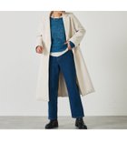 【アバハウスマヴィ/abahouse mavie】の【ロングセラー】ベルト付きロングコート 大人の最旬トレンドファッション＆コーディネート founy(ファウニー) ファッション Fashion レディースファッション Fashion for Women アウター Coat / Outerwear Collection コート・ロングコート・ピーコート Long Coats, Peacoats & More ベルト&ウエストマーク Belts & Waist Accessories ガウン Gown, Robe シンプル Simple, Minimal ストレート Straight, Straight Cut デニム Denim, Jeans Material ポケット Pocket, Pocket Detail ロング Long, Long-Length エレガント 上品 Elegant thumbnail オフホワイト|ID: prp329100004986155 ipo3291000000037348712