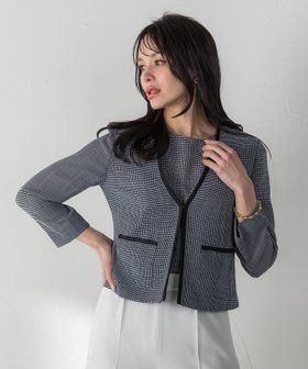【ビアッジョブルー/Viaggio Blu】のルフィネレノクロスジャケット 大人の最旬トレンドファッション＆コーディネート founy(ファウニー) ファッション Fashion レディースファッション Fashion for Women アウター Coat / Outerwear Collection レディースジャケット・軽アウター Jackets エレガント 上品 Elegant 春 Spring コンパクト Compact, Small Size ジャケット Jacket, Outerwear ストレッチ Stretch, Stretchy Fabric セットアップ Set-Up, Coordinated Outfit バランス Balance, Style Balance フロント Front, Front Design S/S・春夏 SS, Spring/Summer, Warm Season 夏 Summer 2026年 2026 2026春夏・S/S Spring/Summer 2026 SS26 |ID:prp329100004986167
