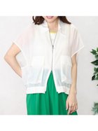 【ヴァン/Vin】のフレンチスリーブシアーブルゾン 大人の最旬トレンドファッション＆コーディネート founy(ファウニー) ファッション Fashion レディースファッション Fashion for Women アウター Coat / Outerwear Collection ブルゾンジャケット・スポーティアウター Blouson Jackets おすすめ Recommended / Our Picks シアー Sheer, See-Through ダブル Double, Double-Breasted トレンド Trend, Trending Now フェミニン Feminine, Girly フロント Front, Front Design ポケット Pocket, Pocket Detail エレガント 上品 Elegant thumbnail アイボリー|ID: prp329100004986177 ipo3291000000037348812