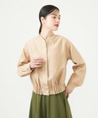 【シビラ/SYBILLA】のタックヘムブルゾン 大人の最旬トレンドファッション＆コーディネート founy(ファウニー) ファッション Fashion レディースファッション Fashion for Women アウター Coat / Outerwear Collection ブルゾンジャケット・スポーティアウター Blouson Jackets ブルゾン Blouson, Bomber Jacket ボトム Bottoms, Lower Wear リネン Linen, Linen Fabric エレガント 上品 Elegant 冬 Winter / This Winter 夏 Summer 春 Spring 秋 Autumn thumbnail ベージュ|ID: prp329100004986190 ipo3291000000037348912
