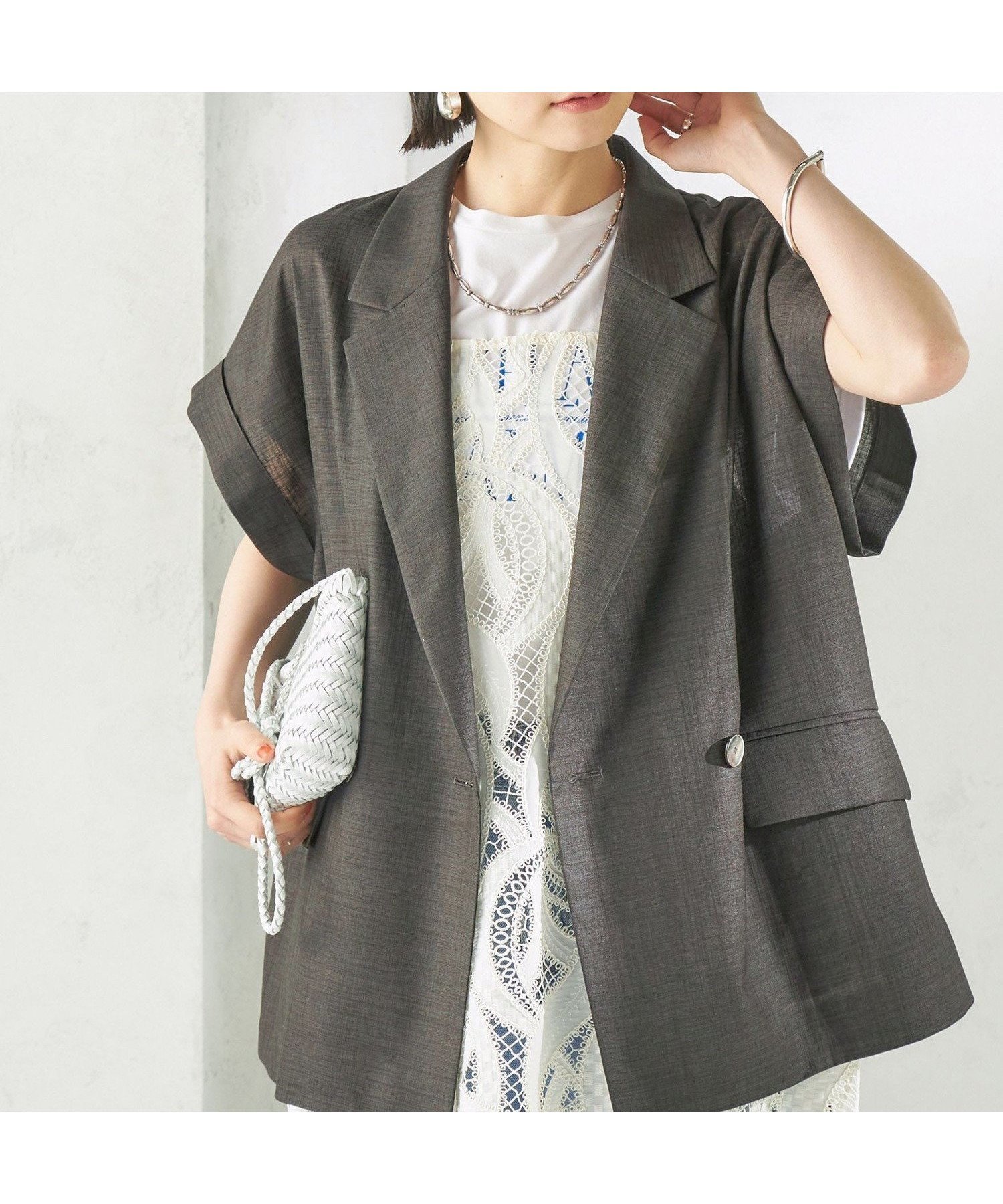 【シップス/SHIPS】の接触冷感/UVカット/吸水速乾/洗濯機可能 SUUSUU フレンチ スリーブ 羽織 ジャケット 大人の最旬トレンドファッション＆コーディネート founy(ファウニー) 　ファッション　Fashion　レディースファッション　Fashion for Women　アウター　Coat / Outerwear Collection　レディースジャケット・軽アウター　Jackets　インナー　Innerwear　キャミソール　Camisole, Spaghetti Strap Top　吸水　Absorbent, Quick-Dry　ジャケット　Jacket, Outerwear　スリーブ　Sleeve, Long Sleeve / Short Sleeve　タンク　Tank Top, Sleeveless Top　バランス　Balance, Style Balance　フレンチ　French, French Style　ポケット　Pocket, Pocket Detail　半袖　Short Sleeve, Half Sleeve　羽織　Haori, Light Jacket　リラックス　Relax, Relaxed Fit　おすすめ　Recommended / Our Picks　夏　Summer　エレガント 上品　Elegant　2026年　2026　2026春夏・S/S　Spring/Summer 2026 SS26　 other-1|ID: prp329100004986192 ipo3291000000037348917