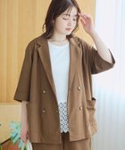 【コーエン/COEN】のリネン混 カノコ半袖テーラードジャケット 大人の最旬トレンドファッション＆コーディネート founy(ファウニー) ファッション Fashion レディースファッション Fashion for Women アウター Coat / Outerwear Collection レディースジャケット・軽アウター Jackets テーラードジャケット / 通勤・きれいめスタイル Tailored Jackets & Blazers インナー Innerwear カットソー Cut and Sewn Top 鹿の子 Piqué, Kanoko Fabric シンプル Simple, Minimal ジャケット Jacket, Outerwear セットアップ Set-Up, Coordinated Outfit タンク Tank Top, Sleeveless Top ダウン Down, Puffer デニム Denim, Jeans Material バランス Balance, Style Balance ポケット Pocket, Pocket Detail 半袖 Short Sleeve, Half Sleeve リネン Linen, Linen Fabric 夏 Summer 2026年 2026 2026春夏・S/S Spring/Summer 2026 SS26 thumbnail MD.BROWN|ID: prp329100004986194 ipo3291000000037348925