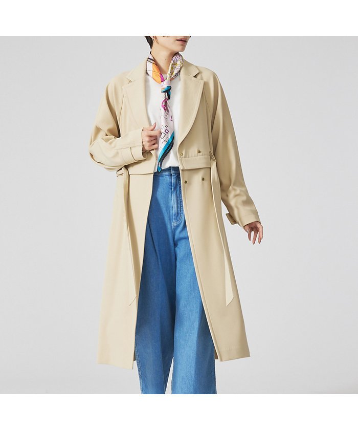 【カリテ/qualite】のドレープツイル2WAYコート インテリア・キッズ・メンズ・レディースファッション・服の通販 founy(ファウニー) https://founy.com/ ファッション Fashion レディースファッション Fashion for Women アウター Coat / Outerwear Collection コート・ロングコート・ピーコート Long Coats, Peacoats & More エレガント 上品 Elegant ショート Short, Short Length ベーシック Basic, Essential ロング Long, Long-Length |ID: prp329100004986196 ipo3291000000037348929