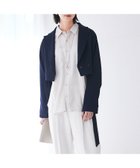 【カリテ/qualite】のドレープツイル2WAYコート 大人の最旬トレンドファッション＆コーディネート founy(ファウニー) ファッション Fashion レディースファッション Fashion for Women アウター Coat / Outerwear Collection コート・ロングコート・ピーコート Long Coats, Peacoats & More エレガント 上品 Elegant ショート Short, Short Length ベーシック Basic, Essential ロング Long, Long-Length thumbnail ネイビー|ID: prp329100004986196 ipo3291000000037348931