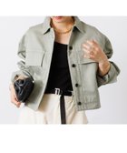 【ルージュヴィフラクレ/Rouge vif la cle】のショート丈ビッグフラップコクーンブルゾン 大人の最旬トレンドファッション＆コーディネート founy(ファウニー) ファッション Fashion レディースファッション Fashion for Women アウター Coat / Outerwear Collection ブルゾンジャケット・スポーティアウター Blouson Jackets おすすめ Recommended / Our Picks クロップド Cropped, Short Length ショート Short, Short Length トレンド Trend, Trending Now フェミニン Feminine, Girly フォルム Silhouette, Form フラップ Flap, Flap Pocket フレア Flare, Flared フロント Front, Front Design ブルゾン Blouson, Bomber Jacket ポケット Pocket, Pocket Detail thumbnail グリーン|ID: prp329100004986198 ipo3291000000037348937