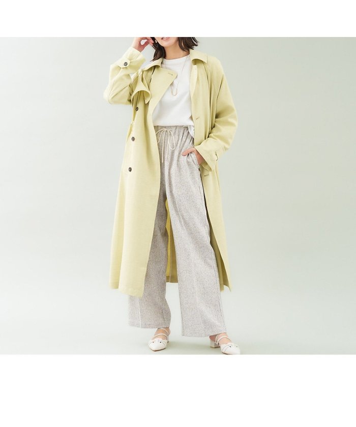 【アバハウスマヴィ/abahouse mavie】のヴィンテージツイルトレンチコート インテリア・キッズ・メンズ・レディースファッション・服の通販 founy(ファウニー) https://founy.com/ ファッション Fashion レディースファッション Fashion for Women アウター Coat / Outerwear Collection コート・ロングコート・ピーコート Long Coats, Peacoats & More トレンチコート / 春秋の定番アウター Trench Coats ギャザー Gathered, Ruffled ロング Long, Long-Length ワッシャー Washer, Crinkled Finish |ID: prp329100004986200 ipo3291000000037348942