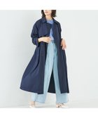 【アバハウスマヴィ/abahouse mavie】のヴィンテージツイルトレンチコート 大人の最旬トレンドファッション＆コーディネート founy(ファウニー) ファッション Fashion レディースファッション Fashion for Women アウター Coat / Outerwear Collection コート・ロングコート・ピーコート Long Coats, Peacoats & More トレンチコート / 春秋の定番アウター Trench Coats ギャザー Gathered, Ruffled ロング Long, Long-Length ワッシャー Washer, Crinkled Finish thumbnail ネイビー|ID: prp329100004986200 ipo3291000000037348945