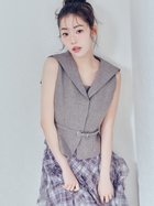 【セルフォード/CELFORD】のセーラーカラージレ 大人の最旬トレンドファッション＆コーディネート founy(ファウニー) ファッション Fashion レディースファッション Fashion for Women アウター Coat / Outerwear Collection トップス・カットソー Cut & Sew Tops ベスト&ジレ / 重ね着スタイル Vests & Gilets おすすめ Recommended / Our Picks ウェーブ Wavy Pattern ストレート Straight, Straight Cut スマート Smart, Elegant チャーム Charm, Pendant バランス Balance, Style Balance ペプラム Peplum, Flared Hem 夏 Summer thumbnail LGRY[005]|ID: prp329100004986206 ipo3291000000037348968
