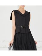 【セルフォード/CELFORD】のセーラーカラージレ 大人の最旬トレンドファッション＆コーディネート founy(ファウニー) ファッション Fashion レディースファッション Fashion for Women アウター Coat / Outerwear Collection トップス・カットソー Cut & Sew Tops ベスト&ジレ / 重ね着スタイル Vests & Gilets おすすめ Recommended / Our Picks ウェーブ Wavy Pattern ストレート Straight, Straight Cut スマート Smart, Elegant チャーム Charm, Pendant バランス Balance, Style Balance ペプラム Peplum, Flared Hem 夏 Summer thumbnail BLK[009]|ID: prp329100004986206 ipo3291000000037348969