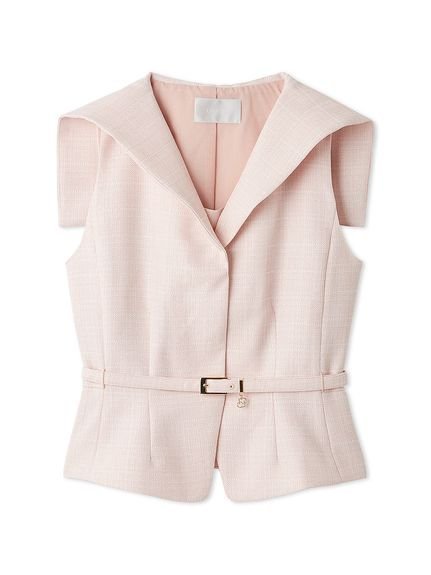 【セルフォード/CELFORD】のセーラーカラージレ インテリア・キッズ・メンズ・レディースファッション・服の通販 founy(ファウニー) 　ファッション　Fashion　レディースファッション　Fashion for Women　アウター　Coat / Outerwear Collection　トップス・カットソー　Cut & Sew Tops　ベスト&ジレ / 重ね着スタイル　Vests & Gilets　おすすめ　Recommended / Our Picks　ウェーブ　Wavy Pattern　ストレート　Straight, Straight Cut　スマート　Smart, Elegant　チャーム　Charm, Pendant　バランス　Balance, Style Balance　ペプラム　Peplum, Flared Hem　夏　Summer　LPNK[061]|ID: prp329100004986206 ipo3291000000037348970