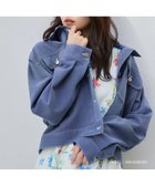 【ミッシュマッシュ/MISCH MASCH】のシャンブレーデニムジャケット MM618505 大人の最旬トレンドファッション＆コーディネート founy(ファウニー) ファッション Fashion レディースファッション Fashion for Women アウター Coat / Outerwear Collection レディースジャケット・軽アウター Jackets デニムジャケット / カジュアルアウター Denim Jackets コンパクト Compact, Small Size ジャケット Jacket, Outerwear バランス Balance, Style Balance ブルゾン Blouson, Bomber Jacket エレガント 上品 Elegant 春 Spring thumbnail ネイビー|ID: prp329100004986228 ipo3291000000037349286