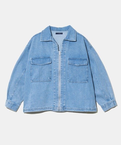 【ゴースローキャラバン/go slow caravan】のFiggle/フィグル 10oz ZIPデニムジャケット (WOMENS) インテリア・キッズ・メンズ・レディースファッション・服の通販 founy(ファウニー) 　ファッション　Fashion　レディースファッション　Fashion for Women　アウター　Coat / Outerwear Collection　レディースジャケット・軽アウター　Jackets　デニムジャケット / カジュアルアウター　Denim Jackets　2026年　2026　2026春夏・S/S　Spring/Summer 2026 SS26　カラフル　Colorful Design　ジャケット　Jacket, Outerwear　デニム　Denim, Jeans Material　フロント　Front, Front Design　ロング　Long, Long-Length　ヴィンテージ　Vintage Style　インディゴ淡|ID: prp329100004986230 ipo3291000000037349291