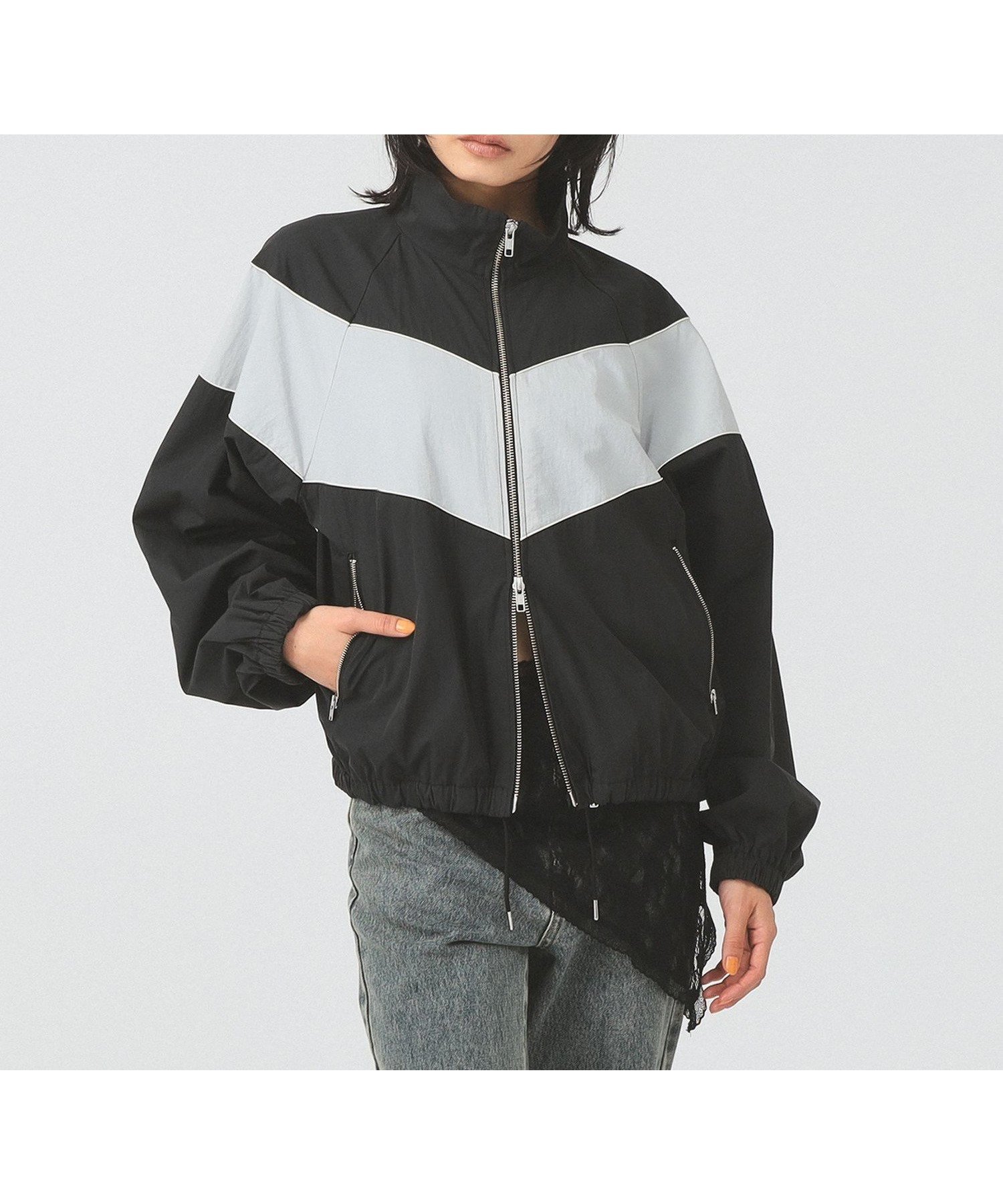 【ビームス ウイメン/BEAMS】のカラー ブロック トラック ジャケット インテリア・キッズ・メンズ・レディースファッション・服の通販 founy(ファウニー) 　ファッション　Fashion　レディースファッション　Fashion for Women　アウター　Coat / Outerwear Collection　レディースジャケット・軽アウター　Jackets　インナー　Innerwear　春　Spring　ジャケット　Jacket, Outerwear　セットアップ　Set-Up, Coordinated Outfit　デニム　Denim, Jeans Material　定番　Standard, Basic Item　バランス　Balance, Style Balance　ブロッキング　Color Blocking, Panel Design　ブロック　Block, Solid Block Pattern　ミックス　Mix, Mixed Style　メッシュ　Mesh, Net Fabric　リラックス　Relax, Relaxed Fit　ロング　Long, Long-Length　S/S・春夏　SS, Spring/Summer, Warm Season　おすすめ　Recommended / Our Picks　夏　Summer　BLACK|ID: prp329100004986231 ipo3291000000037349293