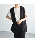【イッカ/ikka】のノーカラーサイドベルトジレ 大人の最旬トレンドファッション＆コーディネート founy(ファウニー) ファッション Fashion レディースファッション Fashion for Women アウター Coat / Outerwear Collection トップス・カットソー Cut & Sew Tops ベスト&ジレ / 重ね着スタイル Vests & Gilets ベルト&ウエストマーク Belts & Waist Accessories 夏 Summer 定番 Standard, Basic Item 軽量 Lightweight, Ultra Light thumbnail ブラック|ID: prp329100004986240 ipo3291000000037349333