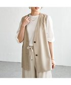 【イッカ/ikka】のノーカラーサイドベルトジレ 大人の最旬トレンドファッション＆コーディネート founy(ファウニー) ファッション Fashion レディースファッション Fashion for Women アウター Coat / Outerwear Collection トップス・カットソー Cut & Sew Tops ベスト&ジレ / 重ね着スタイル Vests & Gilets ベルト&ウエストマーク Belts & Waist Accessories 夏 Summer 定番 Standard, Basic Item 軽量 Lightweight, Ultra Light thumbnail ベージュ|ID: prp329100004986240 ipo3291000000037349334