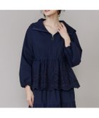 【マーリエ ル カセット/Maglie le cassetto】の《M Maglie le cassetto》ラッシュガードレースブルゾン 大人の最旬トレンドファッション＆コーディネート founy(ファウニー) ファッション Fashion レディースファッション Fashion for Women アウター Coat / Outerwear Collection ブルゾンジャケット・スポーティアウター Blouson Jackets アイレット Eyelet Lace ジップ Zip, Zipper スカラップ Scallop, Scalloped Edge スマート Smart, Elegant セットアップ Set-Up, Coordinated Outfit バロック Baroque, Baroque Design フェミニン Feminine, Girly フロント Front, Front Design ブルゾン Blouson, Bomber Jacket ポケット Pocket, Pocket Detail メタル Metal, Metal Parts モチーフ Motif, Design Theme レース Lace, Lace Fabric おすすめ Recommended / Our Picks エレガント 上品 Elegant thumbnail ネイビー|ID: prp329100004986257 ipo3291000000037349394