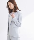 【リフレクト/Reflect】の【UVカット/接触冷感/セットアップ可】テーラードジャケット 大人の最旬トレンドファッション＆コーディネート founy(ファウニー) ファッション Fashion レディースファッション Fashion for Women アウター Coat / Outerwear Collection レディースジャケット・軽アウター Jackets テーラードジャケット / 通勤・きれいめスタイル Tailored Jackets & Blazers シェイプ Shape, Slim Fit シンプル Simple, Minimal スマート Smart, Elegant セットアップ Set-Up, Coordinated Outfit ツイル Twist, Twisted Detail バランス Balance, Style Balance ポケット Pocket, Pocket Detail thumbnail サックスブルー|ID: prp329100004986260 ipo3291000000037349404