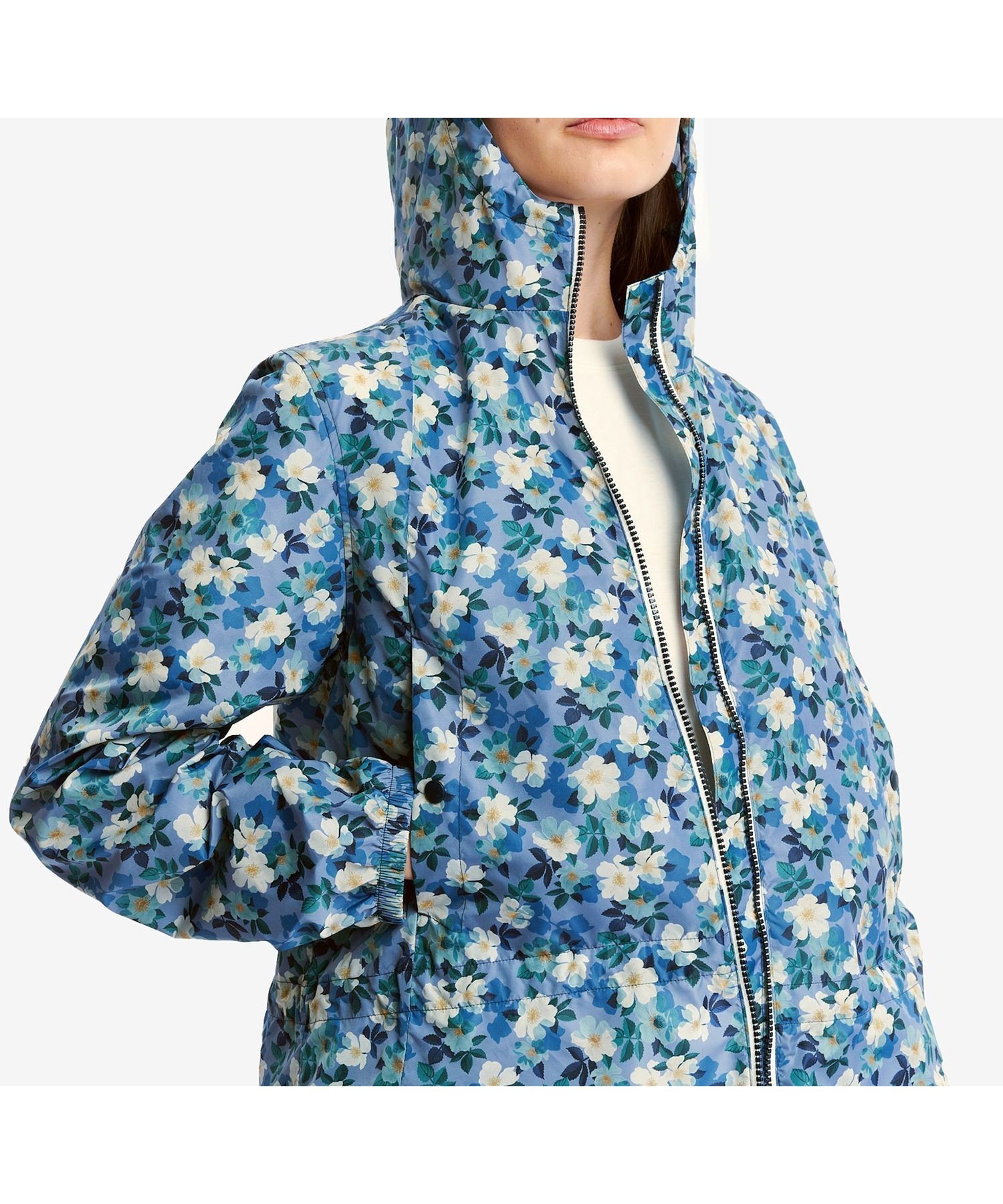 【エーグル/AIGLE】の【LIBERTY】撥水 エクストラライト フーディジャケット インテリア・キッズ・メンズ・レディースファッション・服の通販 founy(ファウニー) 　ファッション　Fashion　レディースファッション　Fashion for Women　アウター　Coat / Outerwear Collection　レディースジャケット・軽アウター　Jackets　ドローコード　Drawcord, Drawstring Cord　フェミニン　Feminine, Girly　フラワー　Flower, Floral　プリント　Print, Printed Pattern　ポケット　Pocket, Pocket Detail　ブルー|ID: prp329100004986262 ipo3291000000037349413