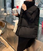 【ミニミニストア/miniministore】のエコダウンベストレディース暖か中綿ベスト 大人の最旬トレンドファッション＆コーディネート founy(ファウニー) ファッション Fashion レディースファッション Fashion for Women アウター Coat / Outerwear Collection トップス・カットソー Cut & Sew Tops ベスト&ジレ / 重ね着スタイル Vests & Gilets アウトドア Outdoor Clothing コンパクト Compact, Small Size セーター Sweater, Knitwear ダウン Down, Puffer ベスト Vest, Waistcoat 防寒 Cold Protection, Winter-Ready 無地 Plain, Solid Color 冬 Winter / This Winter thumbnail ブラック|ID: prp329100004986263 ipo3291000000037349415