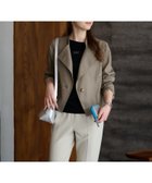 【キャラオクルス/CARA OCRUZ】のスタンドカラージャケット 大人の最旬トレンドファッション＆コーディネート founy(ファウニー) ファッション Fashion レディースファッション Fashion for Women アウター Coat / Outerwear Collection レディースジャケット・軽アウター Jackets カッティング Cutting Detail カットソー Cut and Sewn Top ショート Short, Short Length ジャケット Jacket, Outerwear スタイリッシュ Stylish, Fashionable スタンド Stand Collar, Upright Stand デニム Denim, Jeans Material バランス Balance, Style Balance フェミニン Feminine, Girly ポケット Pocket, Pocket Detail 春 Spring thumbnail カーキ系|ID: prp329100004986267 ipo3291000000037349433