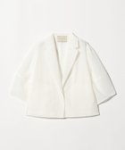 【ユナイテッドアローズ/UNITED ARROWS】のシアー ショート ジャケット -ウォッシャブル- 大人の最旬トレンドファッション＆コーディネート founy(ファウニー) ファッション Fashion レディースファッション Fashion for Women アウター Coat / Outerwear Collection レディースジャケット・軽アウター Jackets おすすめ Recommended / Our Picks ウォッシャブル Machine Washable シアー Sheer, See-Through ショート Short, Short Length ジャケット Jacket, Outerwear スリーブ Sleeve, Long Sleeve / Short Sleeve バランス Balance, Style Balance フィット Fit, Slim Fit ベスト Vest, Waistcoat ワイド Wide, Wide Fit 夏 Summer thumbnail OFF WHITE|ID: prp329100004986288 ipo3291000000037349535