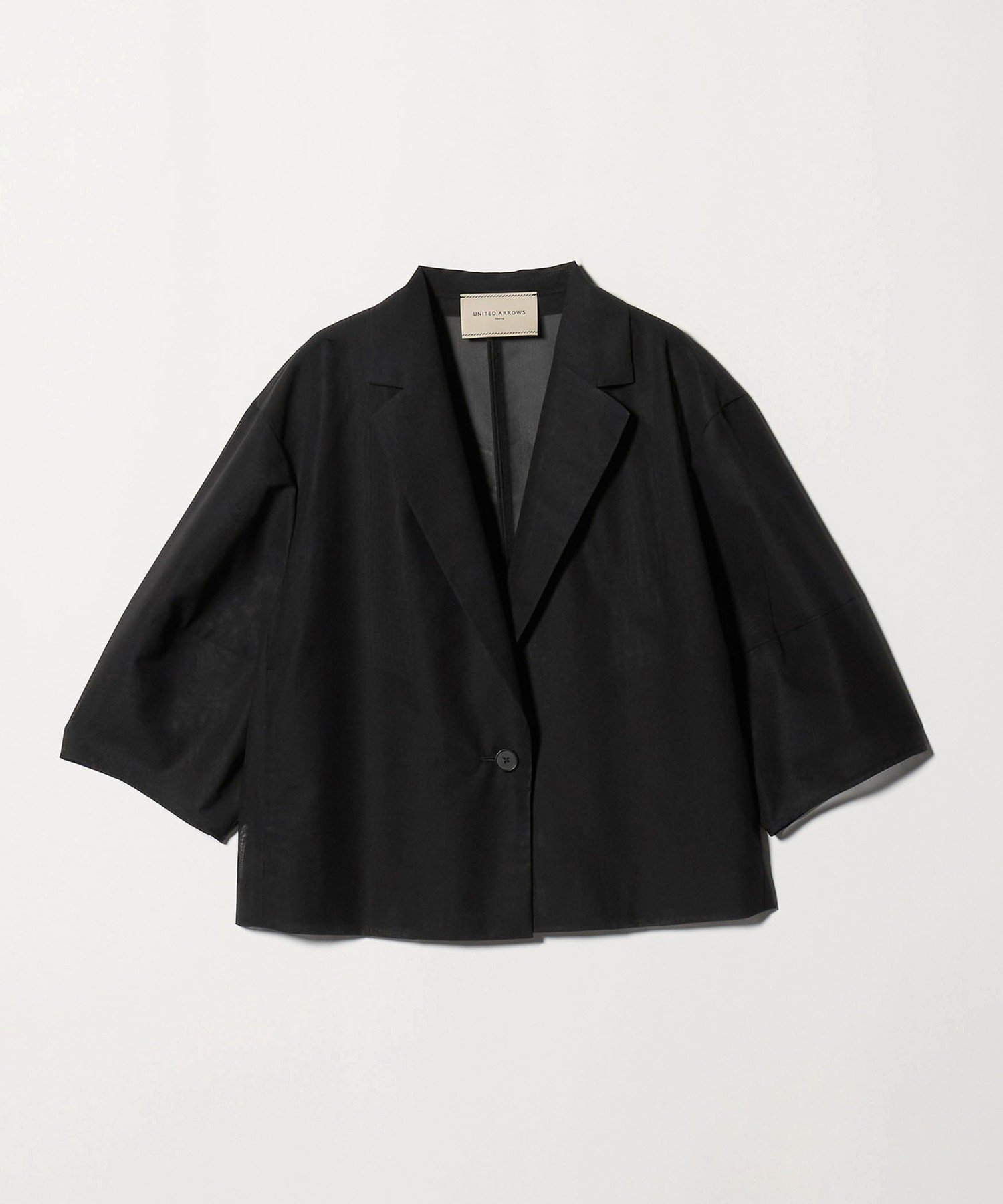【ユナイテッドアローズ/UNITED ARROWS】のシアー ショート ジャケット -ウォッシャブル- インテリア・キッズ・メンズ・レディースファッション・服の通販 founy(ファウニー) 　ファッション　Fashion　レディースファッション　Fashion for Women　アウター　Coat / Outerwear Collection　レディースジャケット・軽アウター　Jackets　おすすめ　Recommended / Our Picks　ウォッシャブル　Machine Washable　シアー　Sheer, See-Through　ショート　Short, Short Length　ジャケット　Jacket, Outerwear　スリーブ　Sleeve, Long Sleeve / Short Sleeve　バランス　Balance, Style Balance　フィット　Fit, Slim Fit　ベスト　Vest, Waistcoat　ワイド　Wide, Wide Fit　夏　Summer　BLACK|ID: prp329100004986288 ipo3291000000037349536
