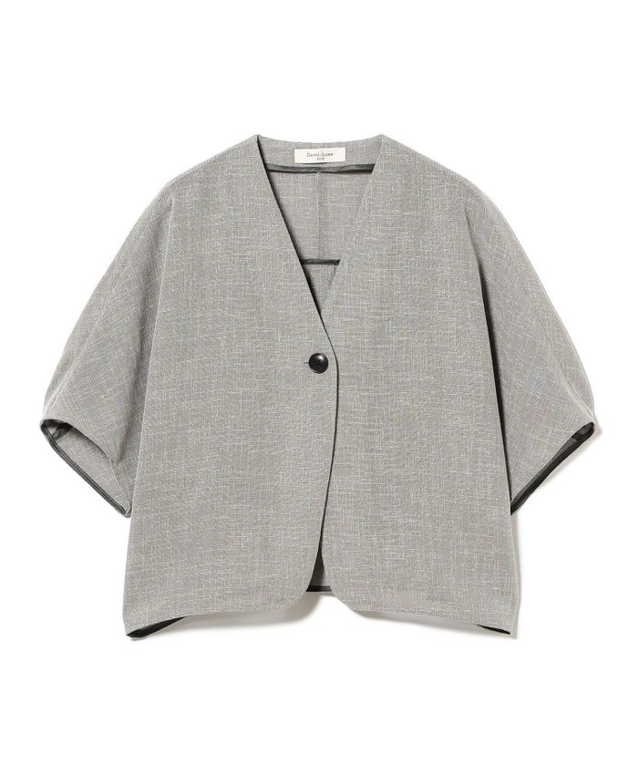 【デミルクス ビームス/Demi-Luxe BEAMS】のツイード メッシュ タック ジャケット インテリア・キッズ・メンズ・レディースファッション・服の通販 founy(ファウニー) https://founy.com/ ファッション Fashion レディースファッション Fashion for Women アウター Coat / Outerwear Collection レディースジャケット・軽アウター Jackets カーディガン Cardigan, Knitwear コンパクト Compact, Small Size シアー Sheer, See-Through ショート Short, Short Length シンプル Simple, Minimal ジャケット Jacket, Outerwear ツイード Twill, Twill Weave デニム Denim, Jeans Material バランス Balance, Style Balance フォルム Silhouette, Form フロント Front, Front Design マキシ Maxi, Full Length メッシュ Mesh, Net Fabric ワイド Wide, Wide Fit |ID: prp329100004986291 ipo3291000000037349546