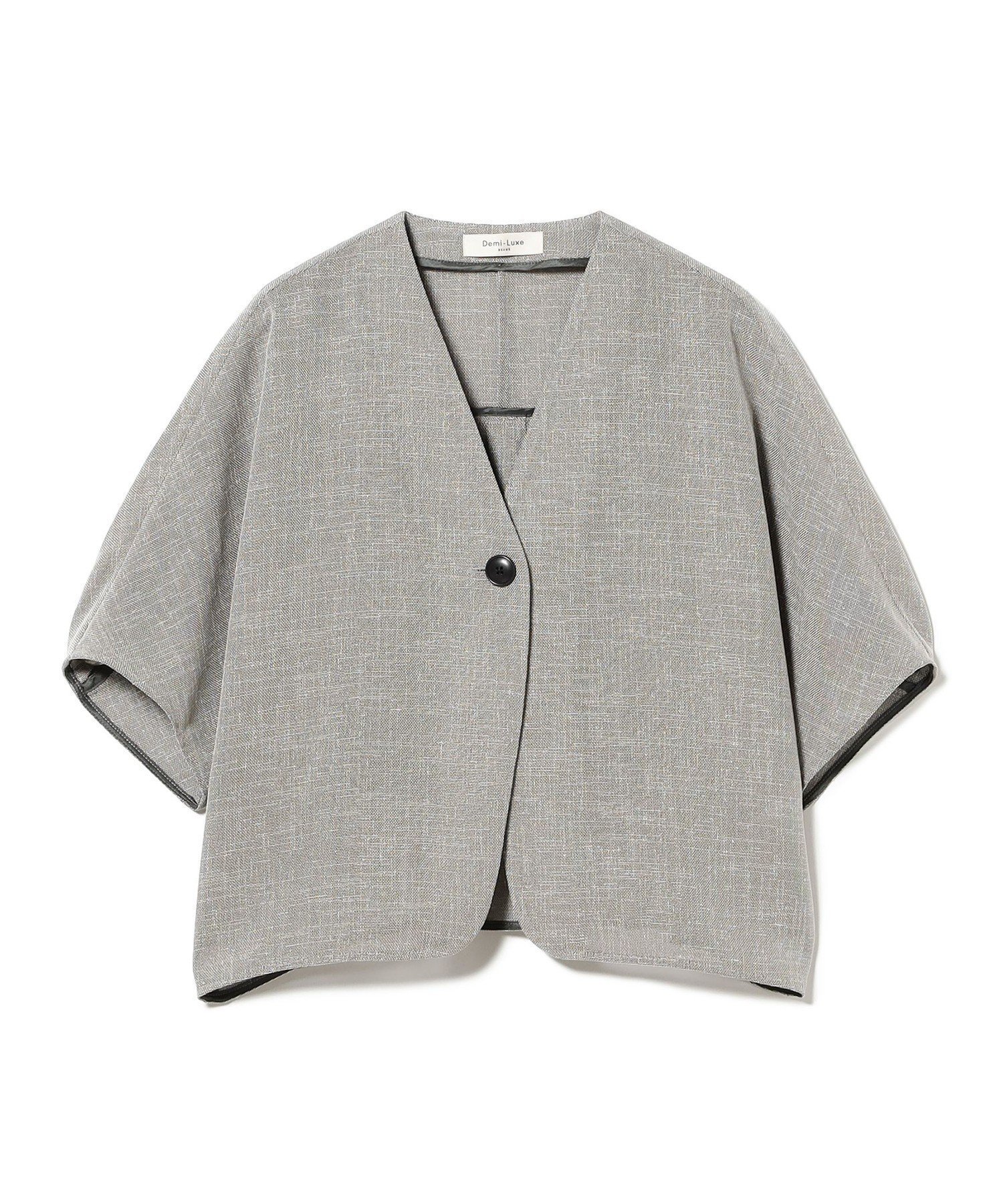 【デミルクス ビームス/Demi-Luxe BEAMS】のツイード メッシュ タック ジャケット 大人の最旬トレンドファッション＆コーディネート founy(ファウニー) 　ファッション　Fashion　レディースファッション　Fashion for Women　アウター　Coat / Outerwear Collection　レディースジャケット・軽アウター　Jackets　カーディガン　Cardigan, Knitwear　コンパクト　Compact, Small Size　シアー　Sheer, See-Through　ショート　Short, Short Length　シンプル　Simple, Minimal　ジャケット　Jacket, Outerwear　ツイード　Twill, Twill Weave　デニム　Denim, Jeans Material　バランス　Balance, Style Balance　フォルム　Silhouette, Form　フロント　Front, Front Design　マキシ　Maxi, Full Length　メッシュ　Mesh, Net Fabric　ワイド　Wide, Wide Fit　 other-1|ID: prp329100004986291 ipo3291000000037349546