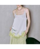 【メゾンスペシャル/MAISON SPECIAL】のLace Cami / レースキャミ 大人の最旬トレンドファッション＆コーディネート founy(ファウニー) ファッション Fashion レディースファッション Fashion for Women トップス・カットソー Cut & Sew Tops キャミソール&ノースリーブ Camisoles & Sleeveless Tops サテン Satin, Glossy Fabric レース Lace, Lace Fabric ロング Long, Long-Length thumbnail M.GRN|ID: prp329100004986299 ipo3291000000037349580