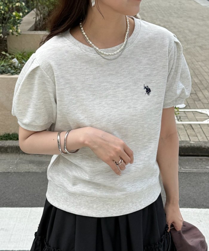 【セットアップセブン/SETUP7】のU.S. POLO ASSN./別注ワンポイント刺繍 バルーンスリーブ スウェット半袖Tシャツ ポロ インテリア・キッズ・メンズ・レディースファッション・服の通販 founy(ファウニー) https://founy.com/ ファッション Fashion レディースファッション Fashion for Women トップス・カットソー Cut & Sew Tops シャツ・ブラウス・オフィスカジュアル Elegant Blouses & Button-Ups レディースパーカー・カジュアルフーディー Casual Hoodies & Sweatshirts ロングTシャツ・Tシャツ Longline T-Shirts & Tees スウェット・クルーネックトップス Sweatshirts & Crewnecks / Relaxed Fit Sweat Tops イタリア Italy インナー Innerwear 腕時計 Wristwatch キャミワンピース Cami Dress, Slip Dress コレクション Collection, Seasonal Line シアー Sheer, See-Through シンプル Simple, Minimal スウェット / スエット Sweatshirt, Sweatwear スラックス Slacks, Dress Pants スリーブ Sleeve, Long Sleeve / Short Sleeve デニム Denim, Jeans Material トレンド Trend, Trending Now バルーン Balloon, Balloon Silhouette 別注 Limited Edition, Custom Order 半袖 Short Sleeve, Half Sleeve メンズ Men's, Menswear ワンポイント One Point, Statement Accent 再入荷 Restock / Back in Stock |ID: prp329100004986308 ipo3291000000037349627