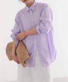 【スローブ イエナ/SLOBE IENA】の《追加2》リネンコットンレギュラーシャツ 大人の最旬トレンドファッション＆コーディネート founy(ファウニー) ファッション Fashion レディースファッション Fashion for Women トップス・カットソー Cut & Sew Tops シャツ・ブラウス・オフィスカジュアル Elegant Blouses & Button-Ups 2026年 2026 2026春夏・S/S Spring/Summer 2026 SS26 ストライプ Stripe, Striped Pattern 人気 Popular, Best Seller thumbnail パープル C|ID: prp329100004986314 ipo3291000000037349660