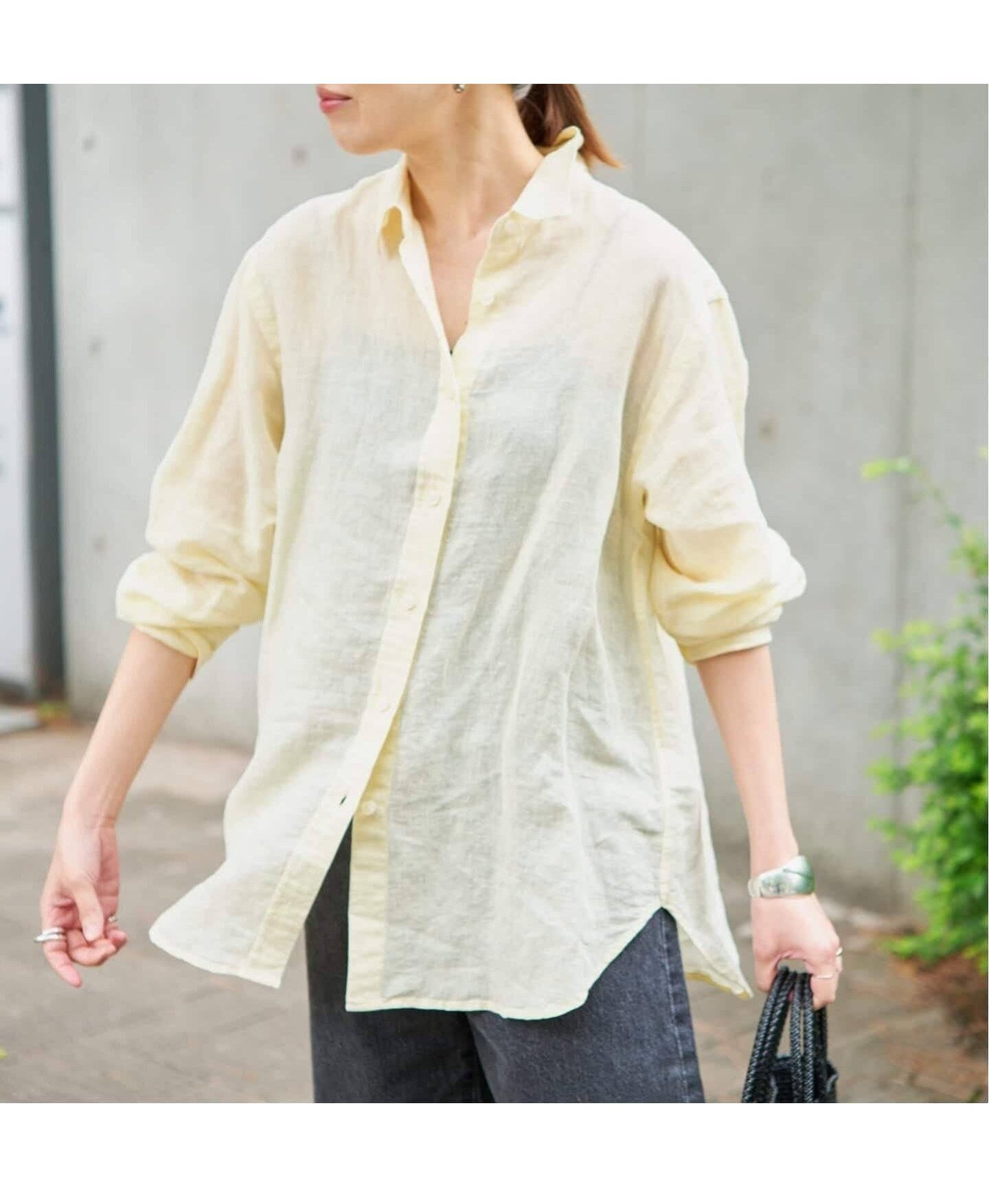 【スローブ イエナ/SLOBE IENA】の《追加2》リネンコットンレギュラーシャツ インテリア・キッズ・メンズ・レディースファッション・服の通販 founy(ファウニー) 　ファッション　Fashion　レディースファッション　Fashion for Women　トップス・カットソー　Cut & Sew Tops　シャツ・ブラウス・オフィスカジュアル　Elegant Blouses & Button-Ups　2026年　2026　2026春夏・S/S　Spring/Summer 2026 SS26　ストライプ　Stripe, Striped Pattern　人気　Popular, Best Seller　イエロー|ID: prp329100004986314 ipo3291000000037349664