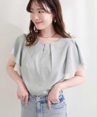 【ナチュラルクチュール/natural couture】のシアー重ねフリルブラウス 大人の最旬トレンドファッション＆コーディネート founy(ファウニー) ファッション Fashion レディースファッション Fashion for Women トップス・カットソー Cut & Sew Tops シャツ・ブラウス・オフィスカジュアル Elegant Blouses & Button-Ups アクセサリー Fashion Accessories シアー Sheer, See-Through ジャケット Jacket, Outerwear スニーカー Sneakers, Trainers ダウン Down, Puffer デニム Denim, Jeans Material フェミニン Feminine, Girly フリル Frill, Ruffle ミックス Mix, Mixed Style 再入荷 Restock / Back in Stock おすすめ Recommended / Our Picks エレガント 上品 Elegant 2026年 2026 2026春夏・S/S Spring/Summer 2026 SS26 thumbnail ミント|ID: prp329100004986318 ipo3291000000037349680