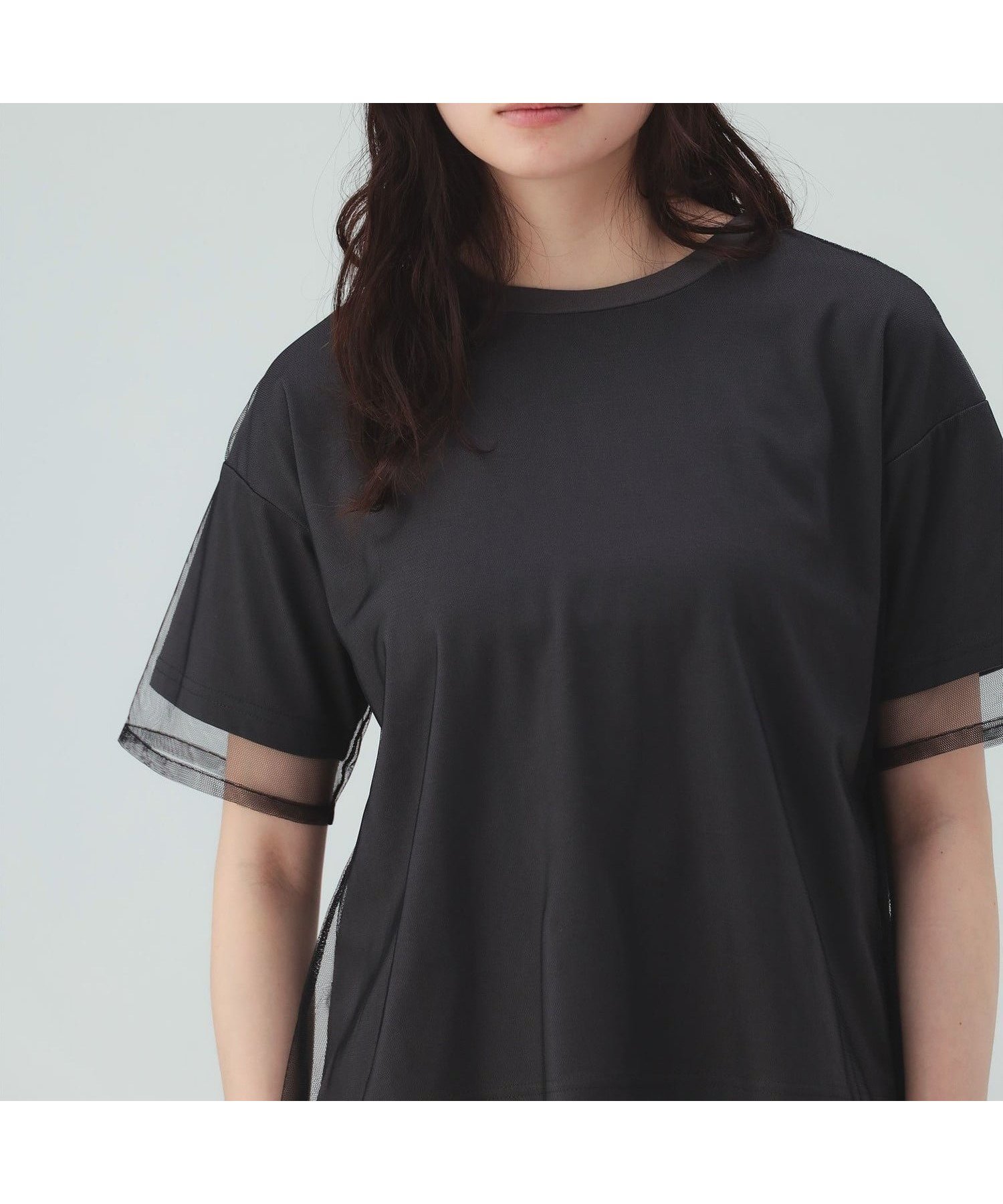 【ビームス ハート/BEAMS HEART】の無地 カットソー * チュール Tシャツ(セットアイテム) 26SS 着回し レイヤード 重ね着 大人の最旬トレンドファッション＆コーディネート founy(ファウニー) 　ファッション　Fashion　レディースファッション　Fashion for Women　トップス・カットソー　Cut & Sew Tops　シャツ・ブラウス・オフィスカジュアル　Elegant Blouses & Button-Ups　ロングTシャツ・Tシャツ　Longline T-Shirts & Tees　カットソー・ベーシックTシャツ　Cut-and-Sewn Tops / Stretch Tees & Basics　2026年　2026　2026春夏・S/S　Spring/Summer 2026 SS26　インナー　Innerwear　カットソー　Cut and Sewn Top　シンプル　Simple, Minimal　チュール　Tulip, Tulip Motif　デニム　Denim, Jeans Material　トレンド　Trend, Trending Now　ドッキング　Docking, Mixed Material　エレガント 上品　Elegant　無地　Plain, Solid Color　 other-1|ID: prp329100004986324 ipo3291000000037349703