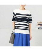 【アー ヴェー ヴェー/a.v.v】の【接触冷感/UVカット/洗える】クルーネックハーフスリーブ美ラクるサマーニット 大人の最旬トレンドファッション＆コーディネート founy(ファウニー) ファッション Fashion レディースファッション Fashion for Women トップス・カットソー Cut & Sew Tops ニット Knit Tops & Sweaters アンサンブル Ensemble Set インナー Innerwear 洗える Machine Washable カーディガン Cardigan, Knitwear サマー Summer, Summer Style スカンツ Skants, Wide-Leg Culottes スリット Slit, Slit Detail スリーブ Sleeve, Long Sleeve / Short Sleeve デニム Denim, Jeans Material なめらか Smooth, Silky Texture フレンチ French, French Style ベーシック Basic, Essential おすすめ Recommended / Our Picks 夏 Summer エレガント 上品 Elegant thumbnail アイボリー|ID: prp329100004986336 ipo3291000000037349768