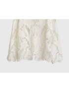 【ラシュッド/LASUD】の【再入荷】Floral lace blouse 大人の最旬トレンドファッション＆コーディネート founy(ファウニー) ファッション Fashion レディースファッション Fashion for Women デニム Denim, Jeans Material フェミニン Feminine, Girly フラワー Flower, Floral モチーフ Motif, Design Theme レース Lace, Lace Fabric ワイド Wide, Wide Fit エレガント 上品 Elegant 再入荷 Restock / Back in Stock 羽織 Haori, Light Jacket thumbnail オフホワイト|ID: prp329100004986355 ipo3291000000037349881