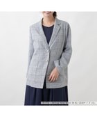【レリアンプラスハウス/Leilian PLUS HOUSE】のブレザー【ROCHAS Premiere】 大人の最旬トレンドファッション＆コーディネート founy(ファウニー) ファッション Fashion レディースファッション Fashion for Women イタリア Italy エレガント 上品 Elegant シンプル Simple, Minimal ダウン Down, Puffer チェック Check, Plaid, Tartan ポケット Pocket, Pocket Detail 無地 Plain, Solid Color 夏 Summer thumbnail ブルー系|ID: prp329100004986360 ipo3291000000037349898