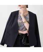 【レリアンプラスハウス/Leilian PLUS HOUSE】のジャケット 大人の最旬トレンドファッション＆コーディネート founy(ファウニー) ファッション Fashion レディースファッション Fashion for Women アウター Coat / Outerwear Collection レディースジャケット・軽アウター Jackets ウォッシャブル Machine Washable ジャケット Jacket, Outerwear ストレッチ Stretch, Stretchy Fabric セレモニー Ceremony デコルテ Décolleté, Neckline ポケット Pocket, Pocket Detail 夏 Summer thumbnail ネイビー|ID: prp329100004986362 ipo3291000000037349902