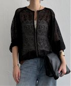 【エルビーシー/LBC】のレースジップ6分ブルゾン ブラック|ID: prp329100004986381 ipo3291000000037349963