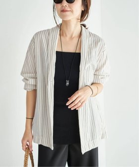 【プラージュ/Plage】 LES ATELIERS FRANCAIS DE CONFECTION 別注 LIGHT ジャケット大人の最旬トレンドファッション＆コーディネート founy(ファウニー) ファッション Fashion レディースファッション Fashion for Women アウター Coat / Outerwear Collection レディースジャケット・軽アウター Jackets シンプル Simple, Minimal ジャケット Jacket, Outerwear ストライプ Stripe, Striped Pattern バランス Balance, Style Balance フランス France, French 別注 Limited Edition, Custom Order |ID:prp329100004986384