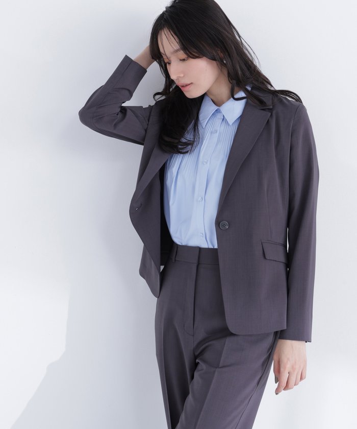 【ナチュラル ビューティー ベーシック/NATURAL BEAUTY BASIC】のサマードライタッチ SETUP テーラードジャケット インテリア・キッズ・メンズ・レディースファッション・服の通販 founy(ファウニー) https://founy.com/ ファッション Fashion レディースファッション Fashion for Women アウター Coat / Outerwear Collection レディースジャケット・軽アウター Jackets テーラードジャケット / 通勤・きれいめスタイル Tailored Jackets & Blazers ジャケット Jacket, Outerwear スリット Slit, Slit Detail スーツ Suit, Formalwear ロールアップ Roll-Up, Cuffed Hem ビジネス 仕事 通勤 Business / Work / Commuting |ID: prp329100004986386 ipo3291000000037349979