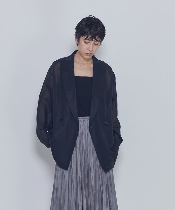 【プルミエ アロンディスモン/1er Arrondissement / MEN】のガスボイルジャケット インテリア・キッズ・メンズ・レディースファッション・服の通販 founy(ファウニー) https://founy.com/ ファッション Fashion メンズファッション Fashion for Men おすすめ Recommended / Our Picks なめらか Smooth, Silky Texture オーガンジー Organza Fabric シアー Sheer, See-Through ジャケット Jacket, Outerwear エレガント 上品 Elegant |ID: prp329100004986387 ipo3291000000037349983