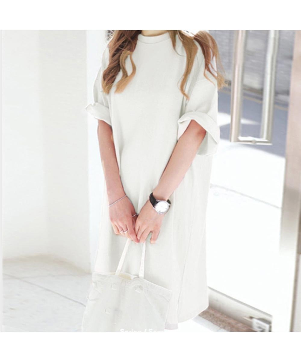 【ミニミニストア/miniministore】のチュニックTシャツ サイドスリット インテリア・キッズ・メンズ・レディースファッション・服の通販 founy(ファウニー) 　ファッション　Fashion　レディースファッション　Fashion for Women　トップス・カットソー　Cut & Sew Tops　シャツ・ブラウス・オフィスカジュアル　Elegant Blouses & Button-Ups　ロングTシャツ・Tシャツ　Longline T-Shirts & Tees　カットソー　Cut and Sewn Top　シンプル　Simple, Minimal　スリット　Slit, Slit Detail　チュニック　Tunic, Long Top　ベーシック　Basic, Essential　ボトム　Bottoms, Lower Wear　ロング　Long, Long-Length　半袖　Short Sleeve, Half Sleeve　夏　Summer　春　Spring　S/S・春夏　SS, Spring/Summer, Warm Season　無地　Plain, Solid Color　ホワイト|ID: prp329100004986526 ipo3291000000037351300